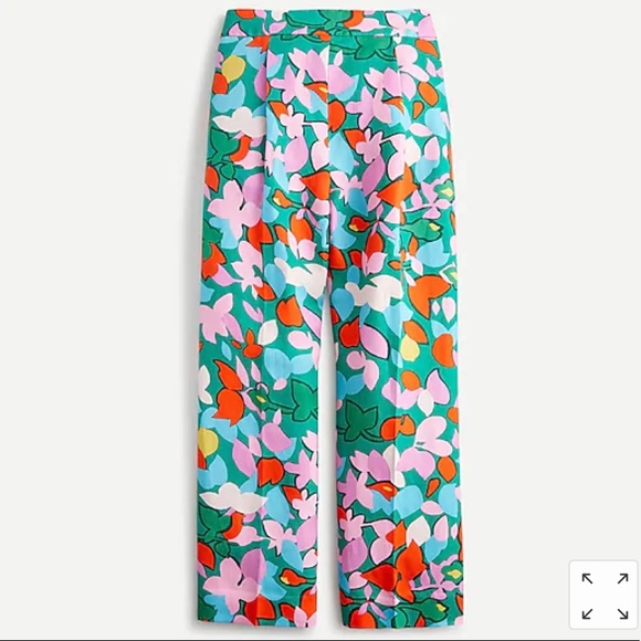 J. Crew High-Rise Pant in Confetti Floral
